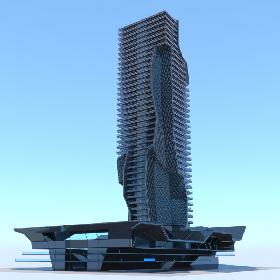 Modern Building 7 3D model